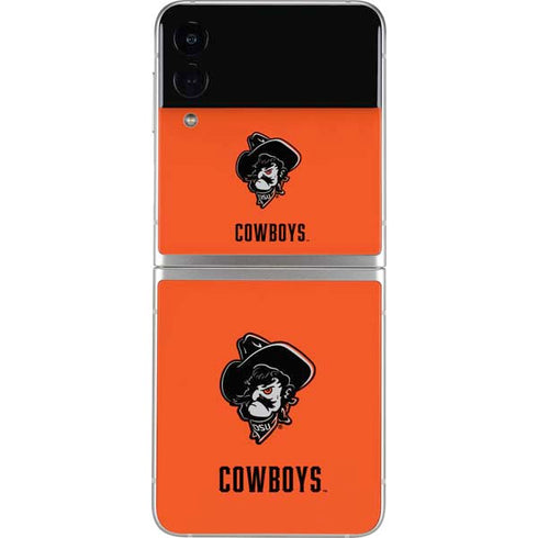 Oklahoma State University OSU Basketball Galaxy Z Flip4 5G Skin